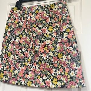 Loft Floral Pencil Skirt